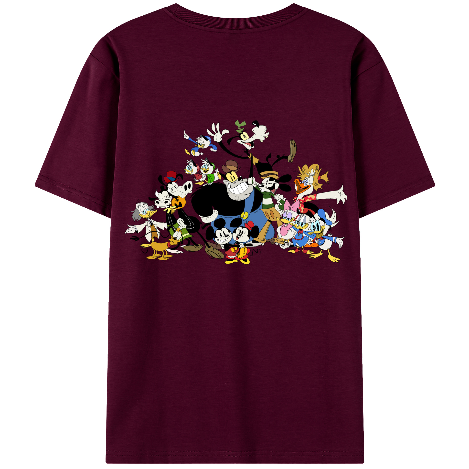 （画像用） ミッキーマウス Mickey Mouse レディース半袖Tシャツ(バックプリント)